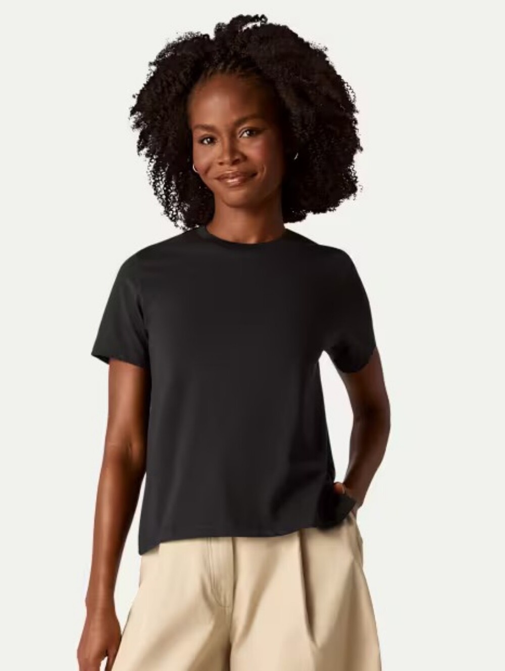 Bombas Crew Neck Black Pima Cotton T-shirt EUC